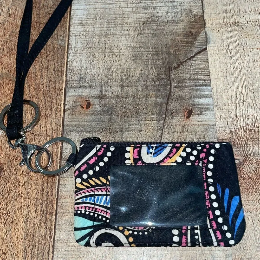 Vera Bradley lighten up lanyard card holder